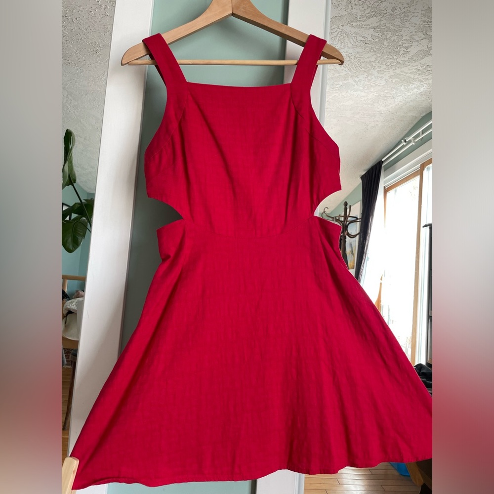 Little cotton red dress